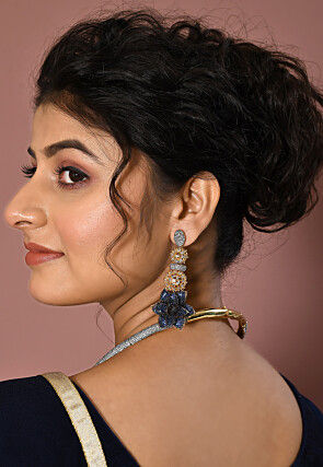 American Diamond Studded Choker Necklace Set