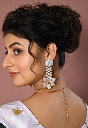 American Diamond Studded Choker Necklace Set