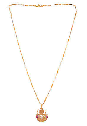 American Diamond Studded Ganesha Pendant