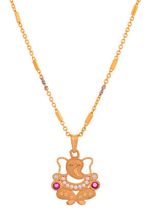 American Diamond Studded Ganesha Pendant