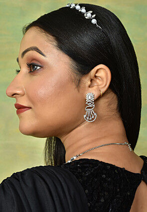 American Diamond Studded Layered Necklace Set