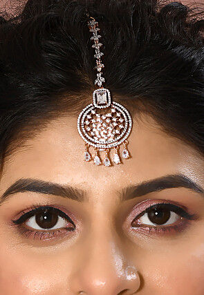 American Diamond Studded Layered Necklace Set