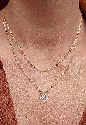 American Diamond Studded Layered Necklace