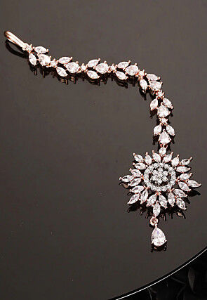 American Diamond Studded Maang Tikka