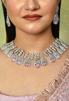 American Diamond Studded Necklace Set