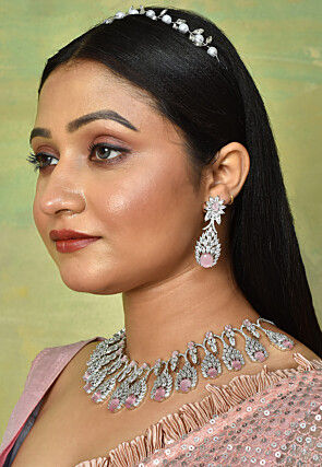 American Diamond Studded Necklace Set