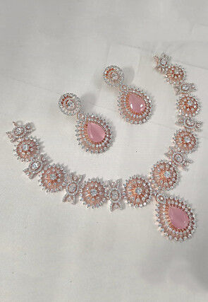 American Diamond Studded Necklace Set