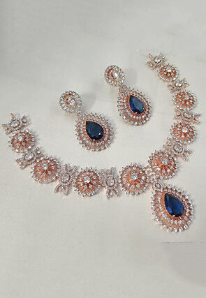 American Diamond Studded Necklace Set