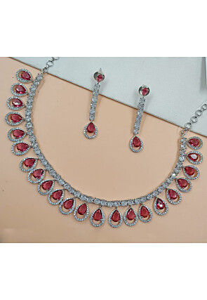 American Diamond Studded Necklace Set