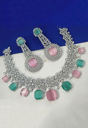 American Diamond Studded Necklace Set