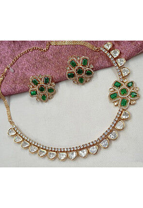 American Diamond Studded Necklace Set