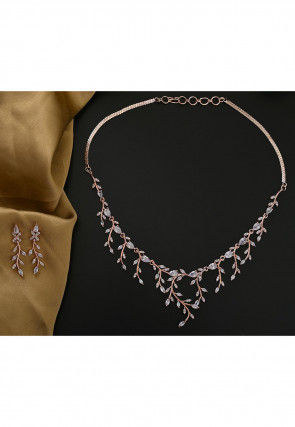 American Diamond Studded Necklace Set
