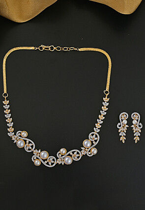 American Diamond Studded Necklace Set