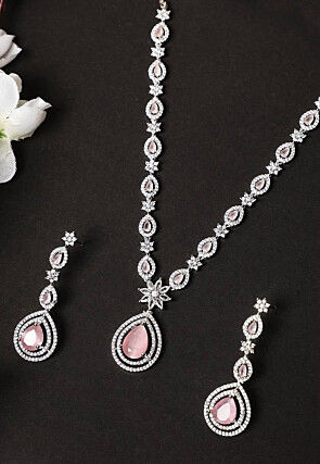 American Diamond Studded Necklace Set