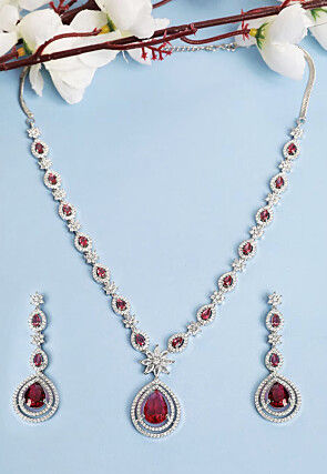 American Diamond Studded Necklace Set