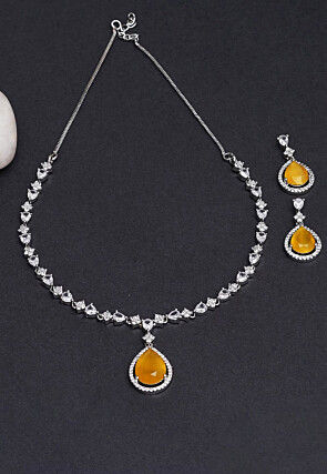 American Diamond Studded Necklace Set