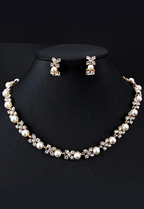 American Diamond Studded Necklace Set