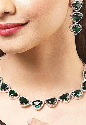 American Diamond Studded Necklace Set