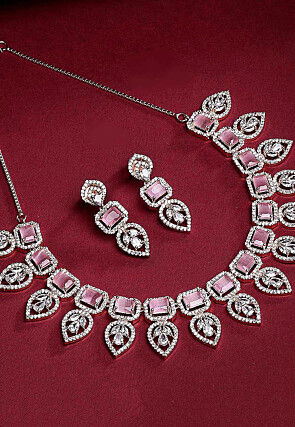 American Diamond Studded Necklace Set