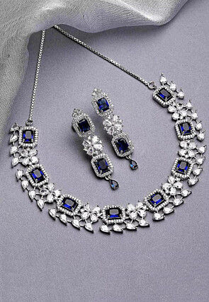 American Diamond Studded Necklace Set