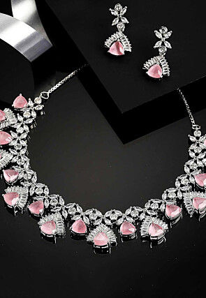 American Diamond Studded Necklace Set