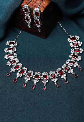 American Diamond Studded Necklace Set
