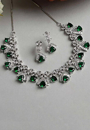 American Diamond Studded Necklace Set