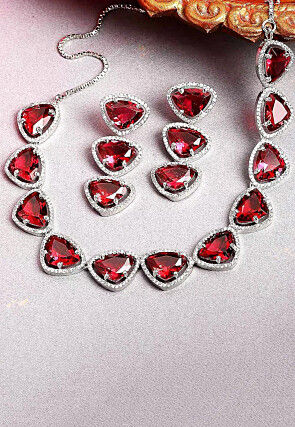 American Diamond Studded Necklace Set