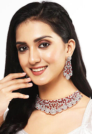 American Diamond Studded Necklace Set