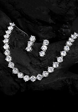 American Diamond Studded Necklace Set