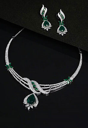 American Diamond Studded Necklace Set