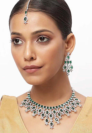 American Diamond Studded Necklace Set