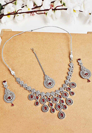 American Diamond Studded Necklace Set