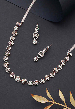 American Diamond Studded Necklace Set