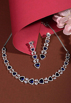 American Diamond Studded Necklace Set