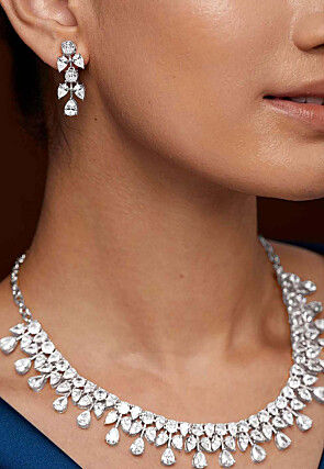 American Diamond Studded Necklace Set