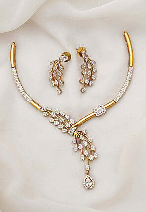 American Diamond Studded Necklace Set