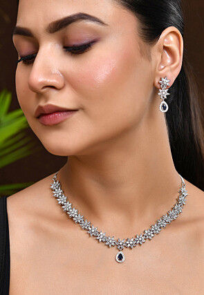 American Diamond Studded Necklace Set