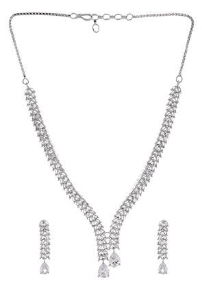 American Diamond Studded Necklace Set