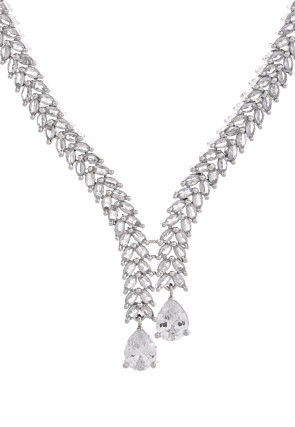 American Diamond Studded Necklace Set