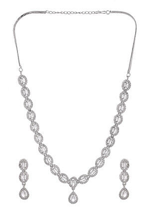 American Diamond Studded Necklace Set