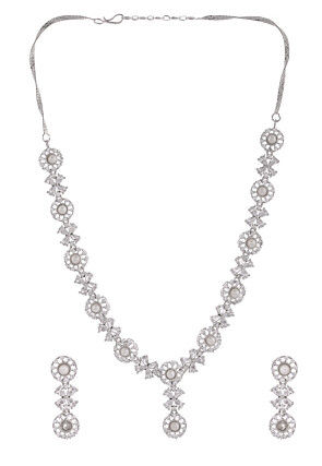 American Diamond Studded Necklace Set