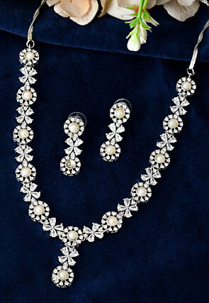 American Diamond Studded Necklace Set