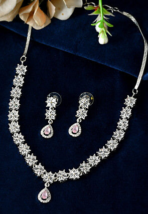 American Diamond Studded Necklace Set