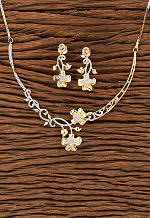 American Diamond Studded Necklace