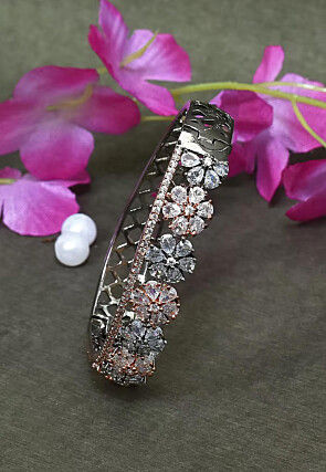 American Diamond Studded Openable Bracelet