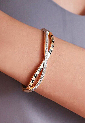 American Diamond Studded Openable Bracelet