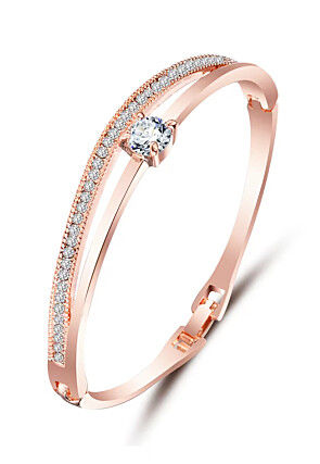 American Diamond Studded Openable Bracelet