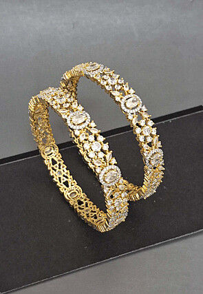 American Diamond Studded Pair of Bangles