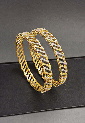 American Diamond Studded Pair of Bangles